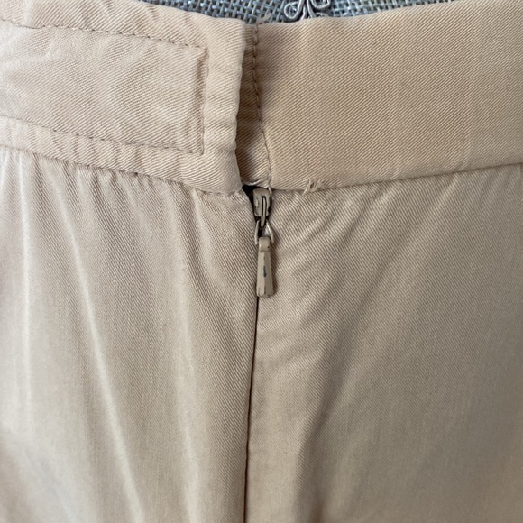 Coldwater Creek Long Flowy Silk-like Maxi Skirt Cream Size 14 P - Picture 5 of 10